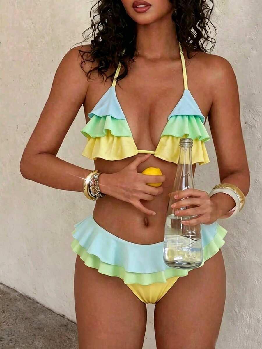 SHEIN DWUCZĘŚCIOWY STRÓJ KĄPIELOWY S09__S