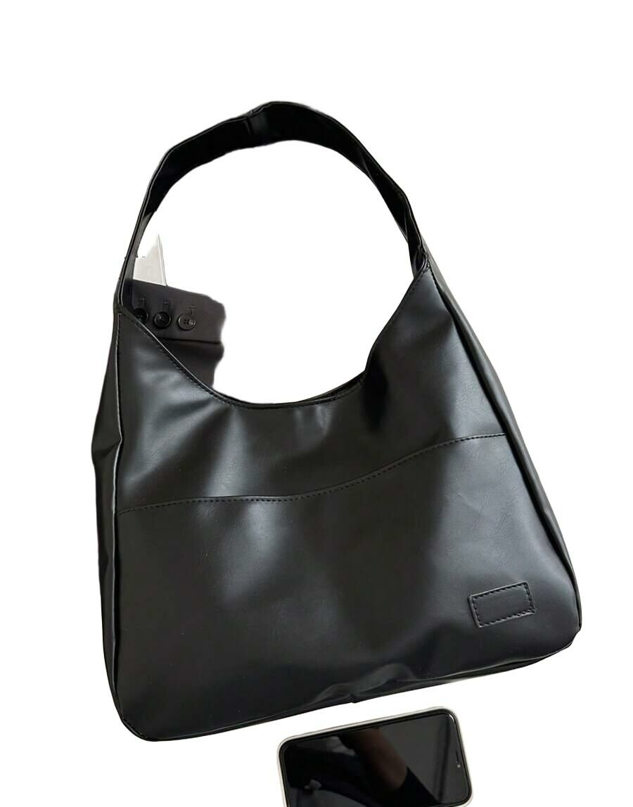 SHEIN CZARNA TOREBKA IMITACJA SKÓRY S07__32,5X13X31CM