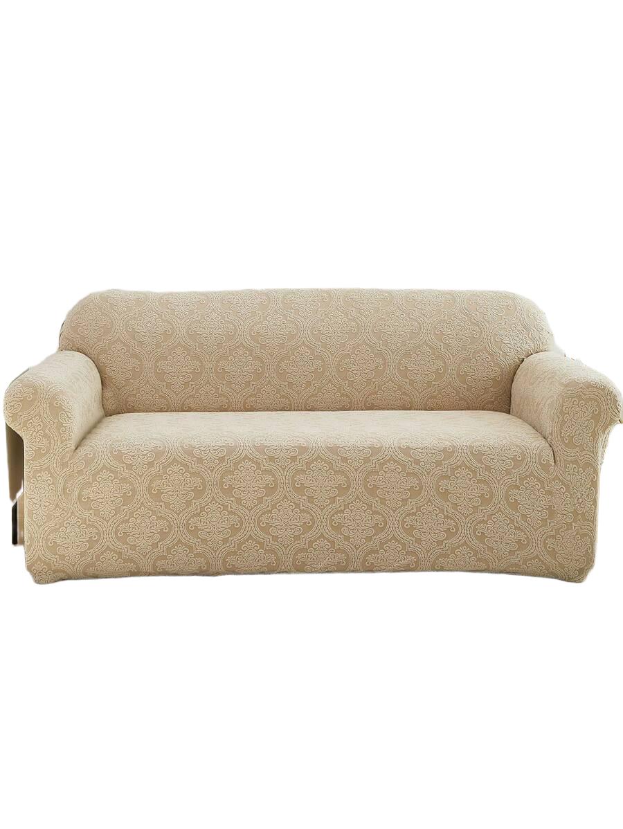 SHEIN BEŻOWA NARZUTA NA SOFĘ S07__