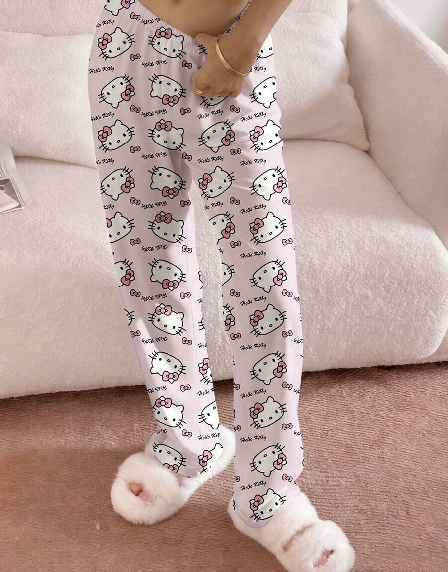 SHEIN SPODNIE OD PIŻAMY WZÓR S06__M