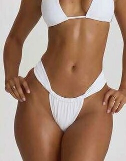 SHEIN BIAŁY DÓŁ OD BIKINI S09__XL