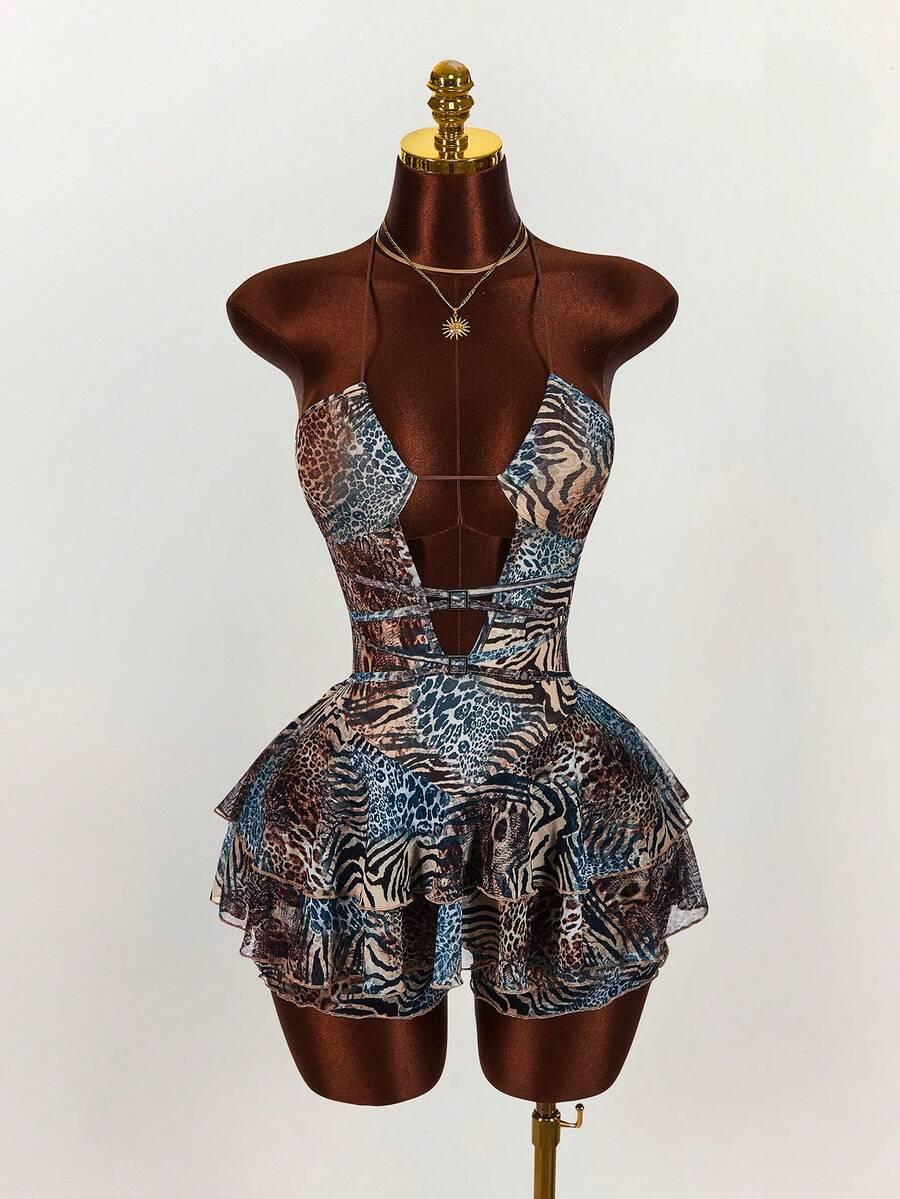 AMPLOVA KOMBINEZON ANIMAL PRINT S06__S