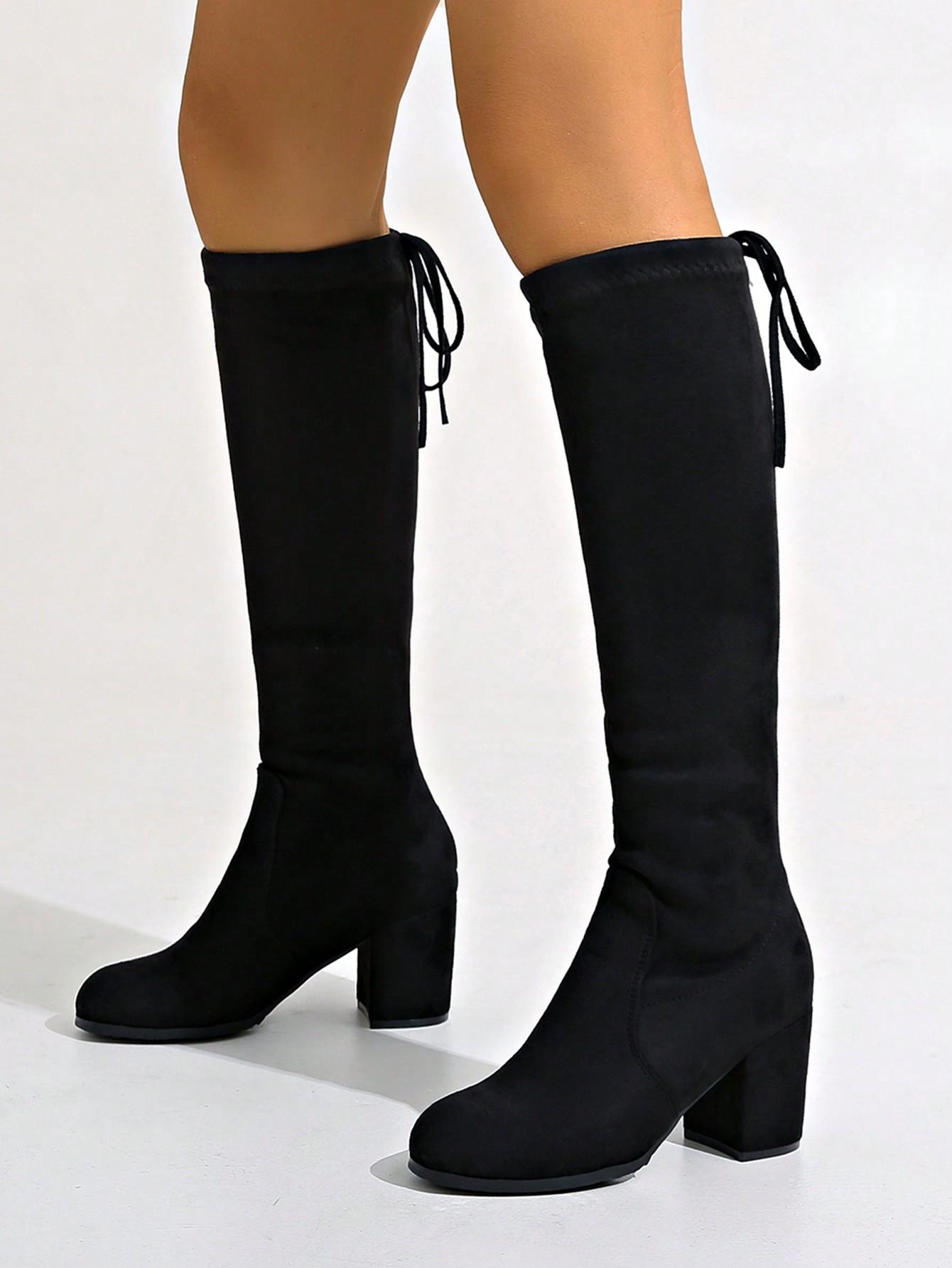SHEIN CZARNE KOZAKI DO KOLANA W01__39,5