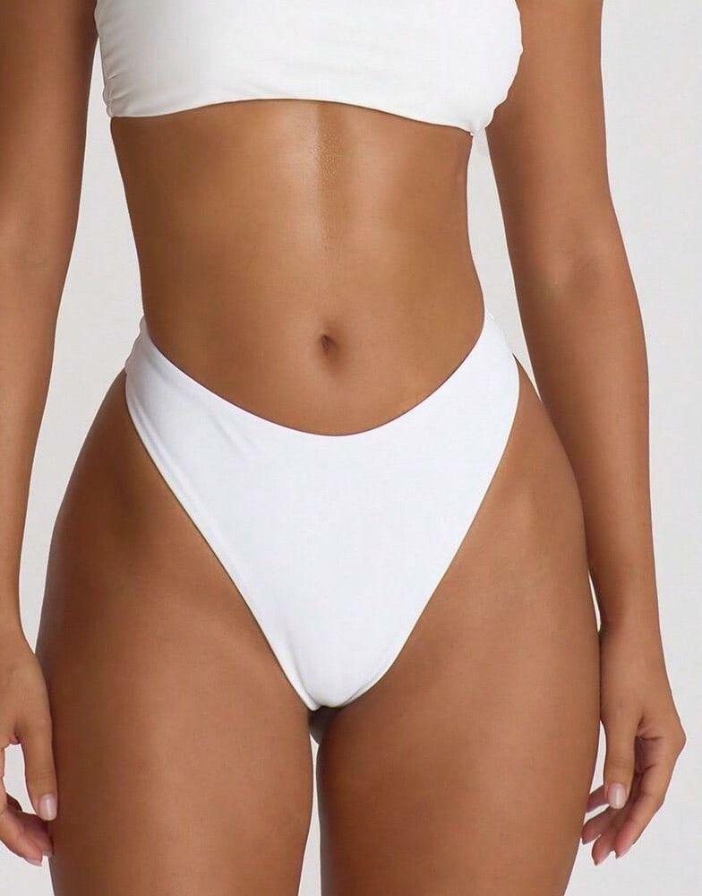 SHEIN BIAŁY DÓŁ OD BIKINI S09__XS