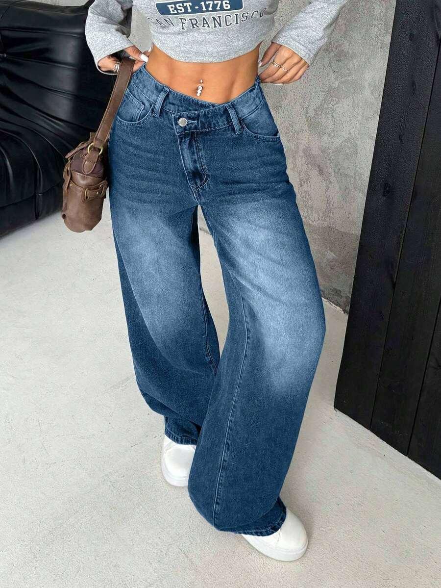SHEIN NIEBIESKIE SPODNIE JEANS S06__M