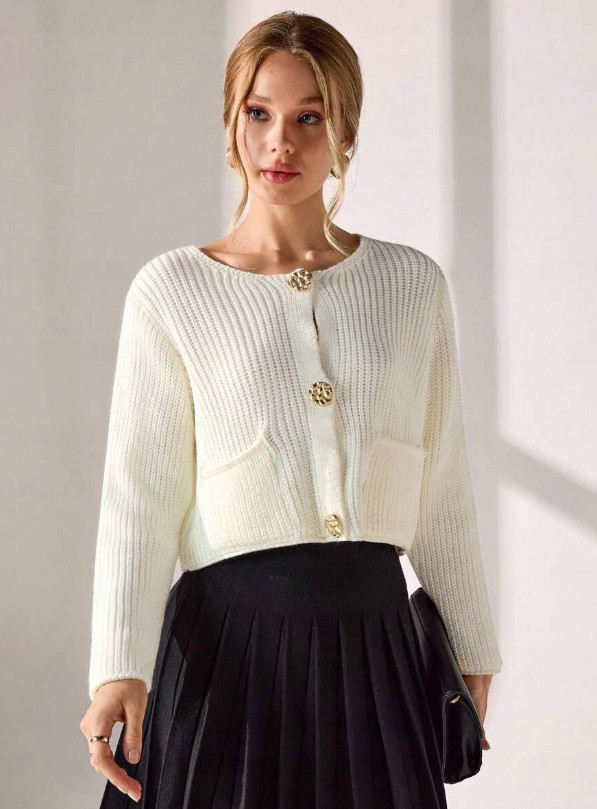 EURMUSE ROZPINANY SWETER GUZIKI PK01__M