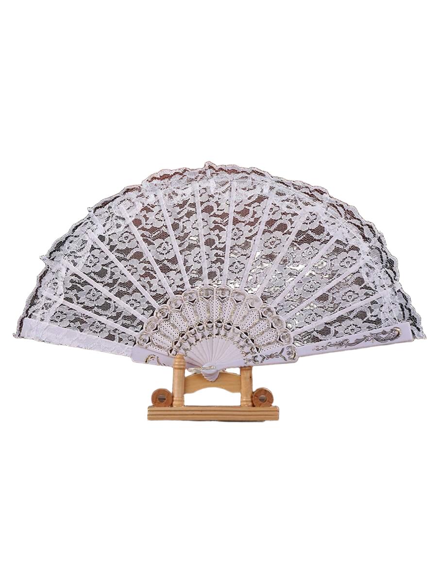 SHEIN BIAŁY WACHLARZ ZDOBIENIA S07