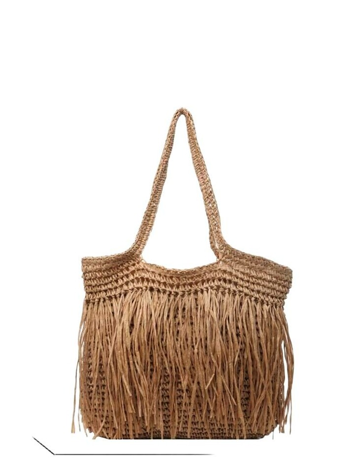 SHEIN BRĄZOWA PLAŻOWA TORBA S07__44X8X38
