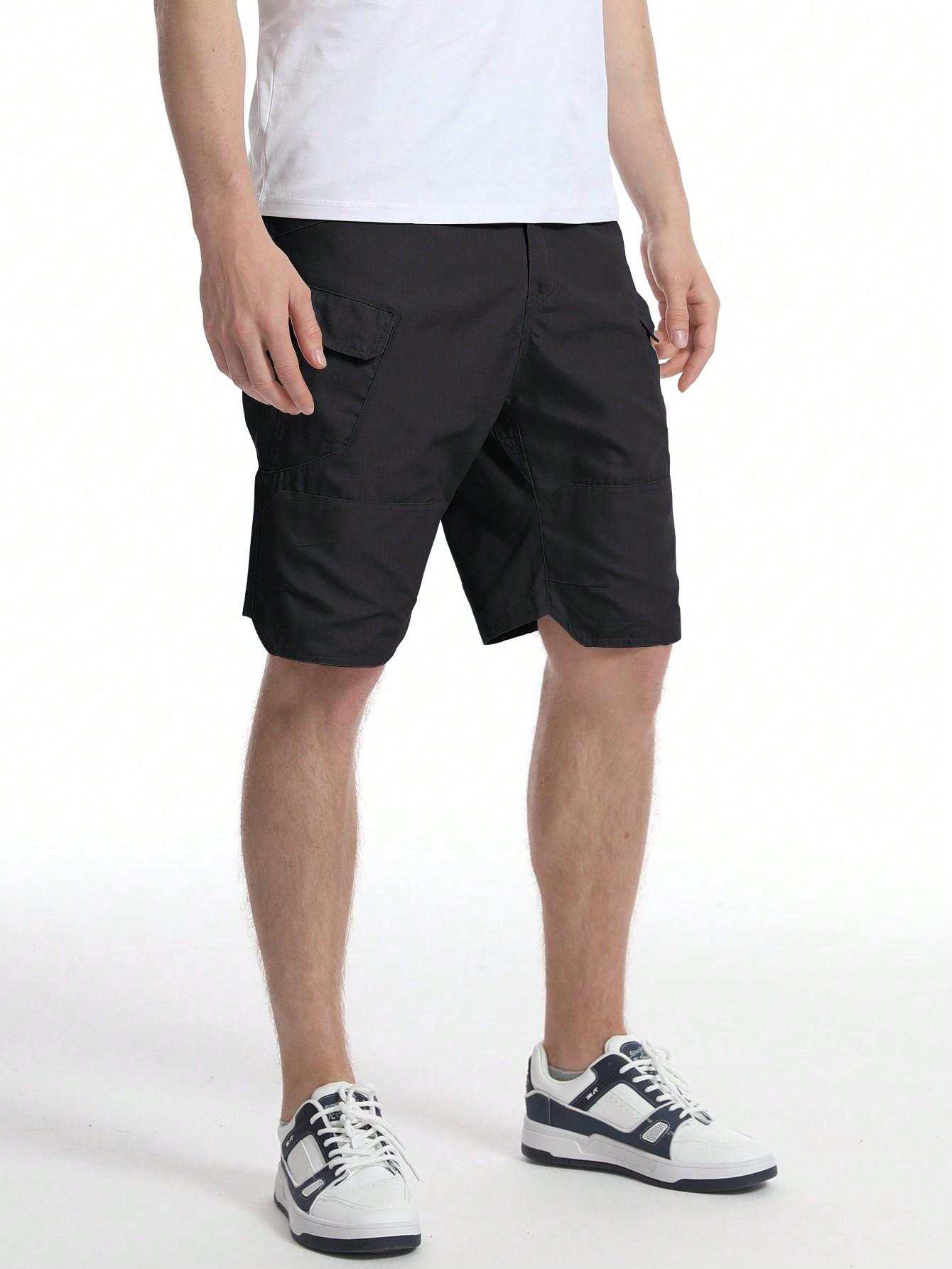 SHEIN CZARNE SPODENKI KIESZENIE S06__S