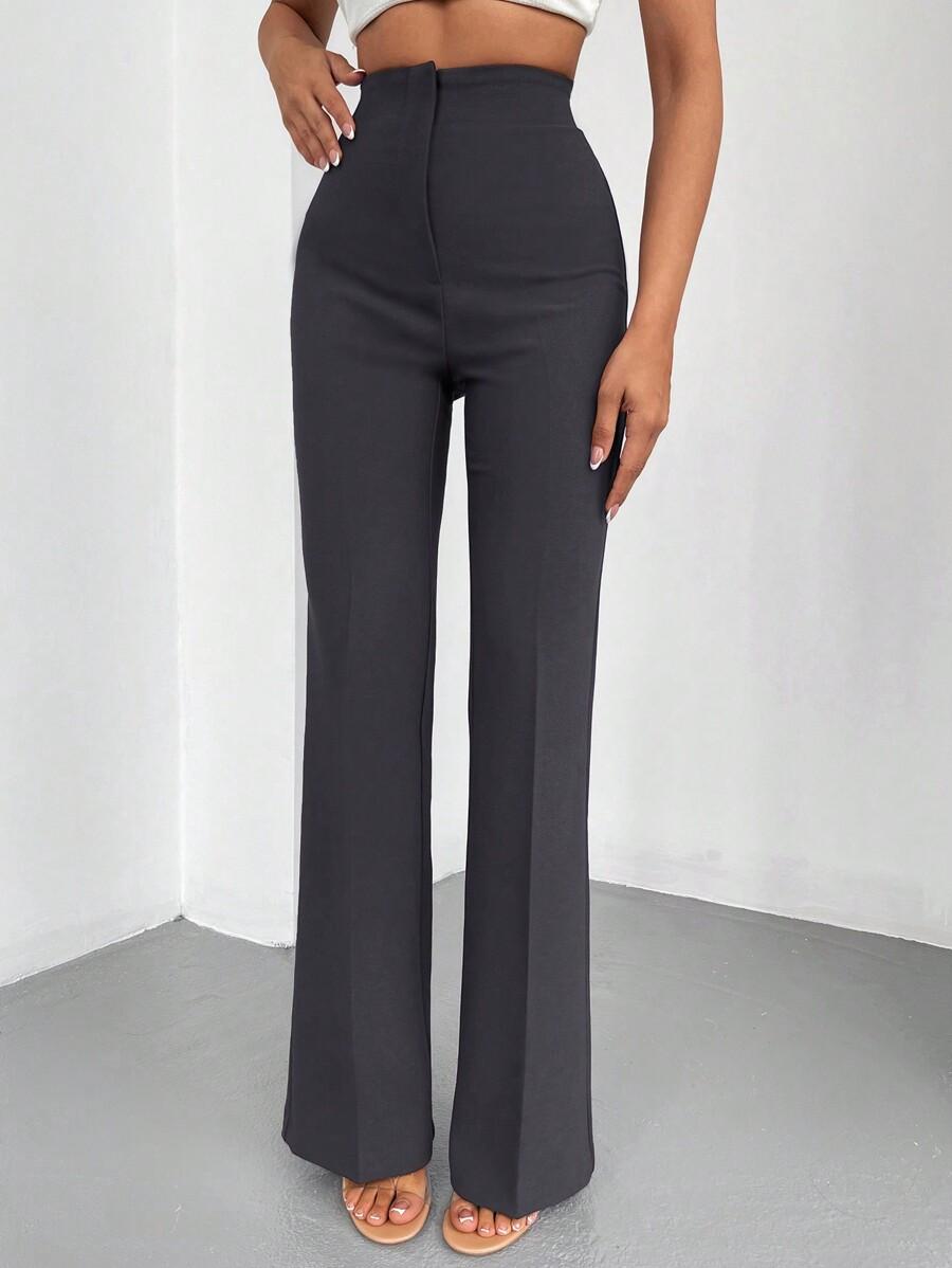 SHEIN SZARE SPODNIE WYSOKI STAN S06__XL
