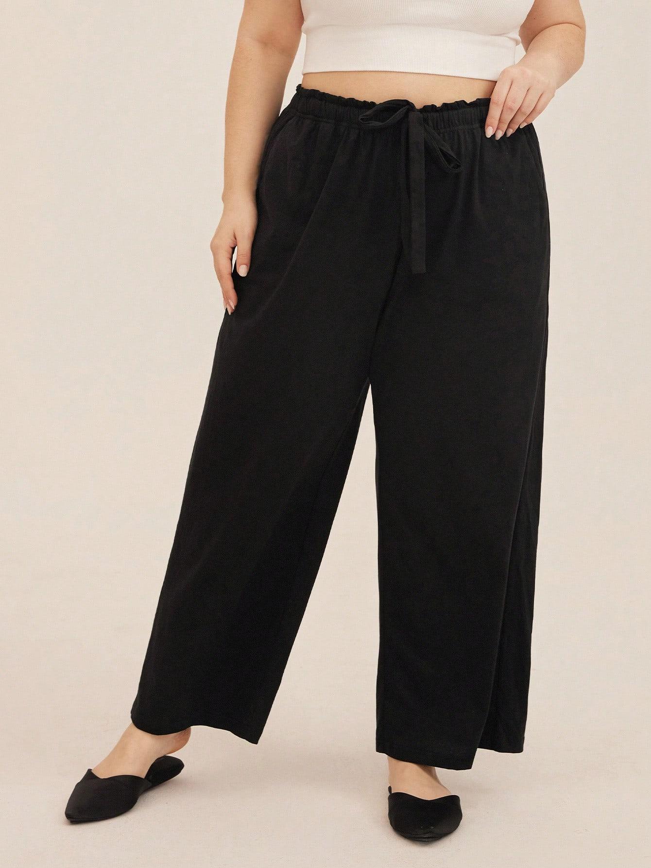 SHEIN CZARNE SPODNIE CASUAL S06__50