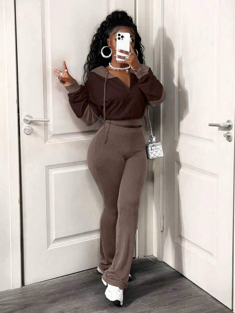 SHEIN BLUZA SPODNIE KOMPLET S06__L