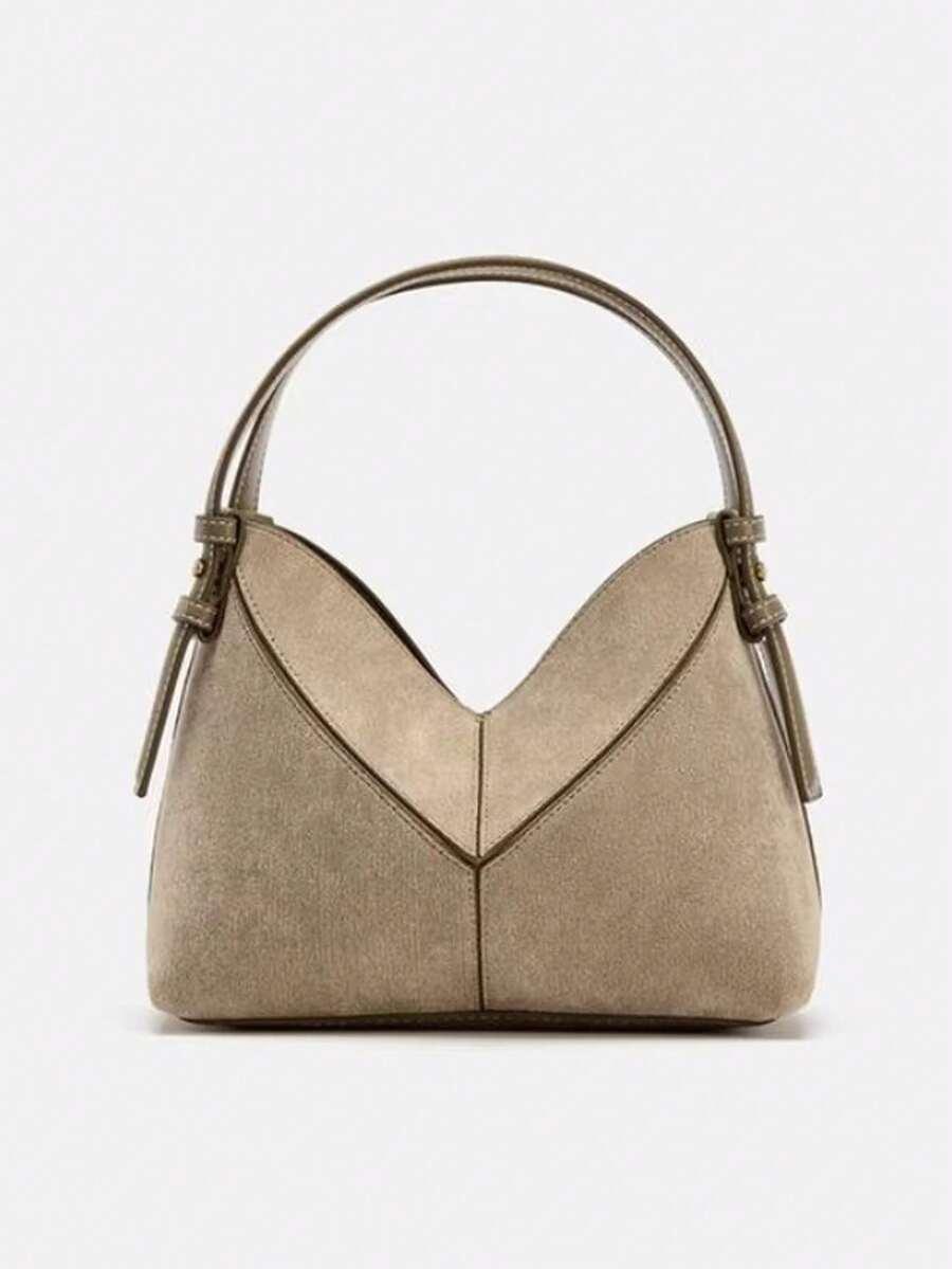 SHEIN BEŻOWA TOREBKA TEKSTURA S07__21X8X18CM