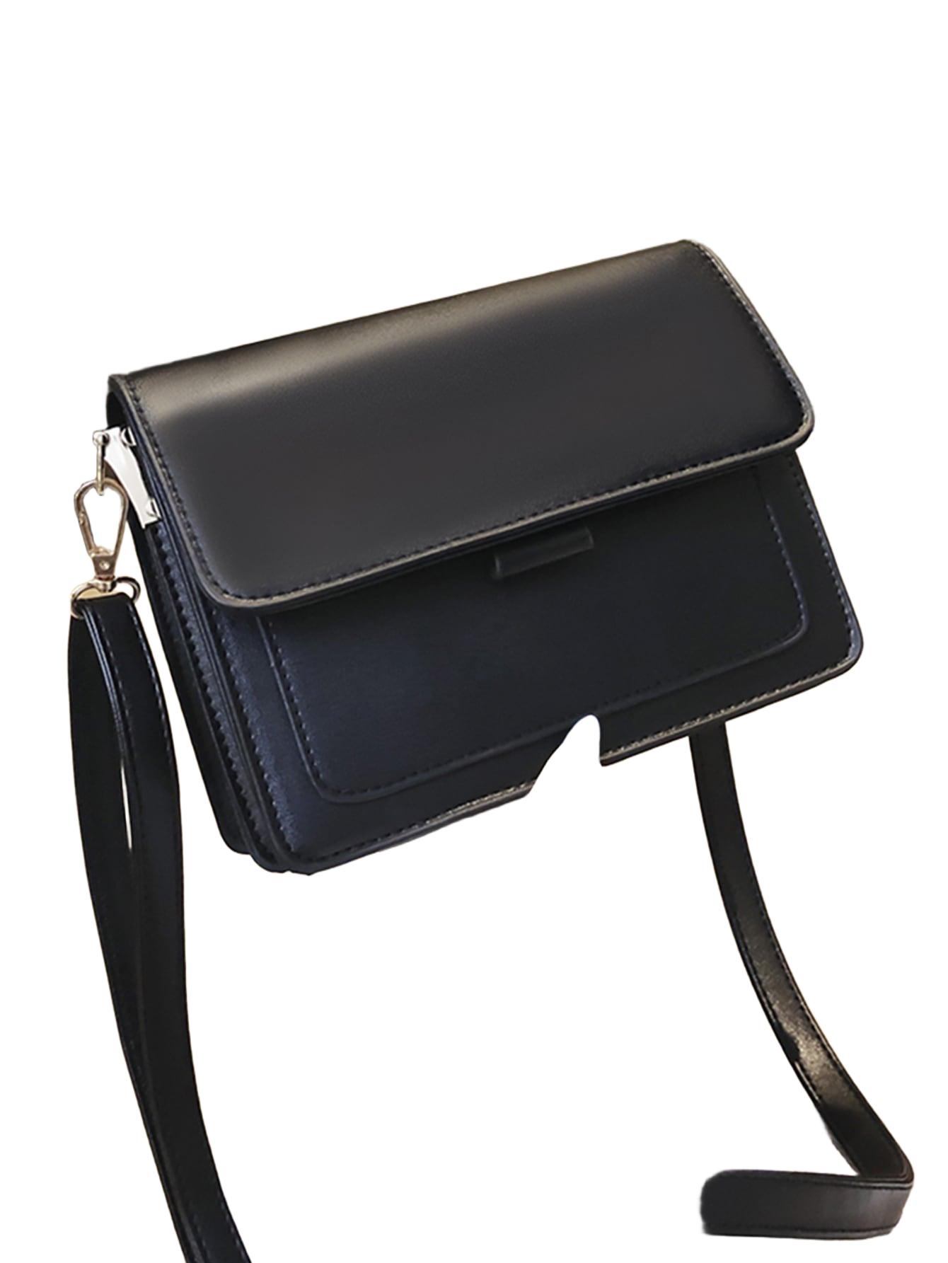SHEIN CZARNA TOREBKA IMITACJA SKÓRY S07__19X8,5X15CM