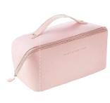 SHEIN RÓŻOWA KOSMETYCZKA ZAMEK S07__11X11X23CM