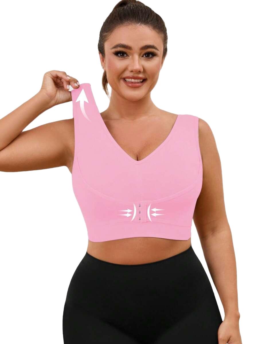 SHEIN RÓŻOWY SPORTOWY BIUSTONOSZ S06__54
