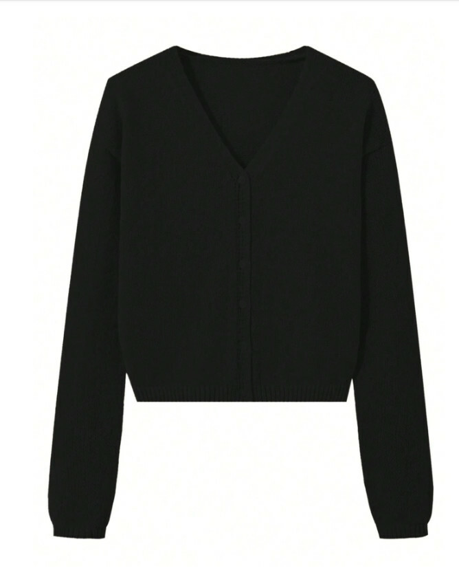 SHEIN CZARNY SWETER NARZUTKA S06__S