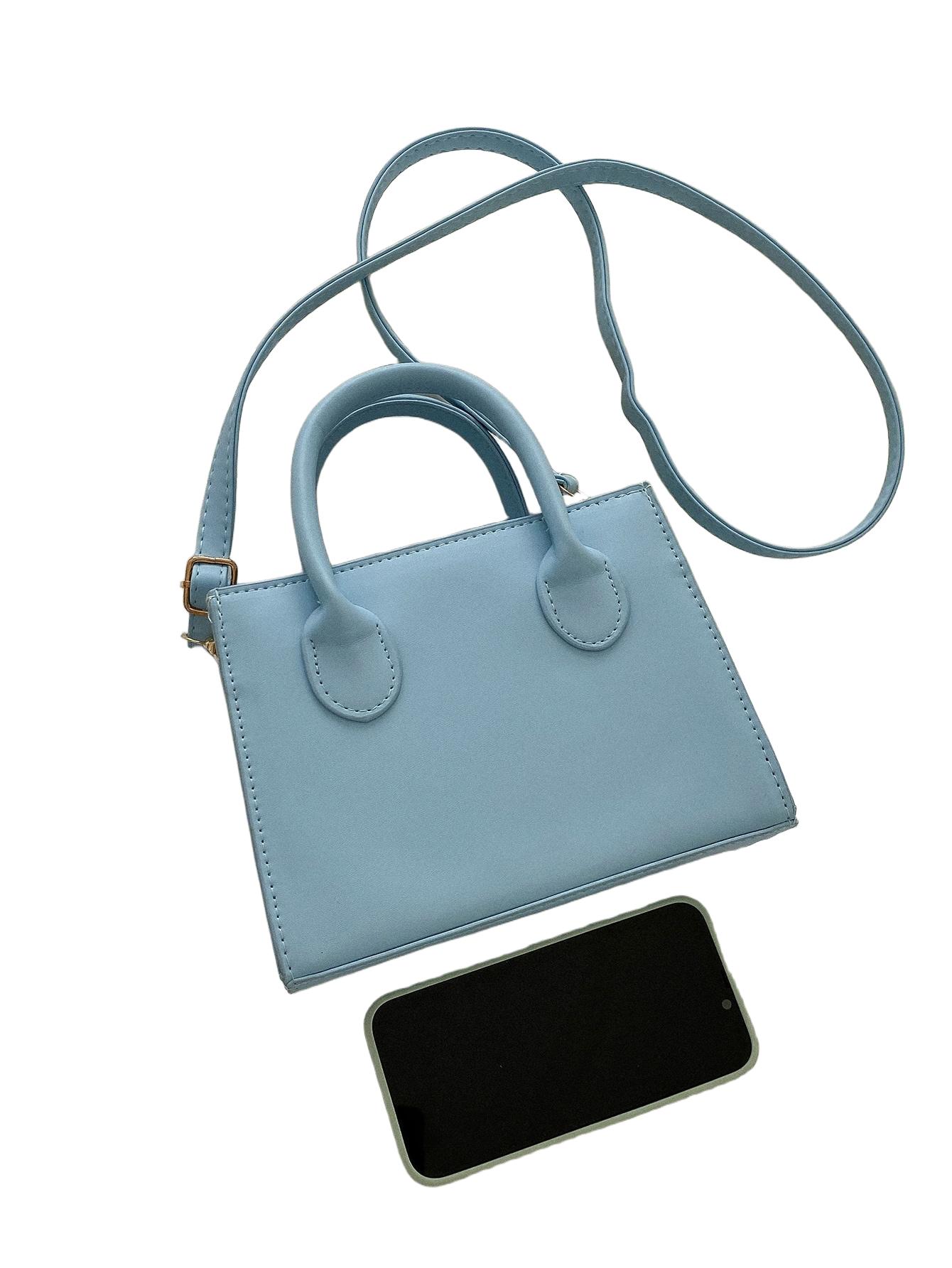 SHEIN NIEBIESKA TOREBKA IMITACJA SKÓRY S07__15X7,5X20,5