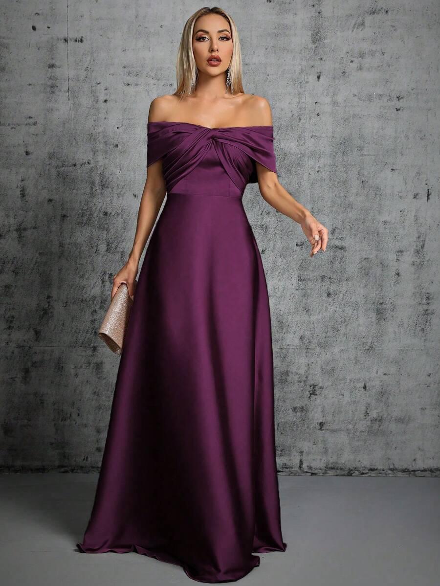 SHEIN FIOLETOWA MAXI SUKIENKA S06__XL