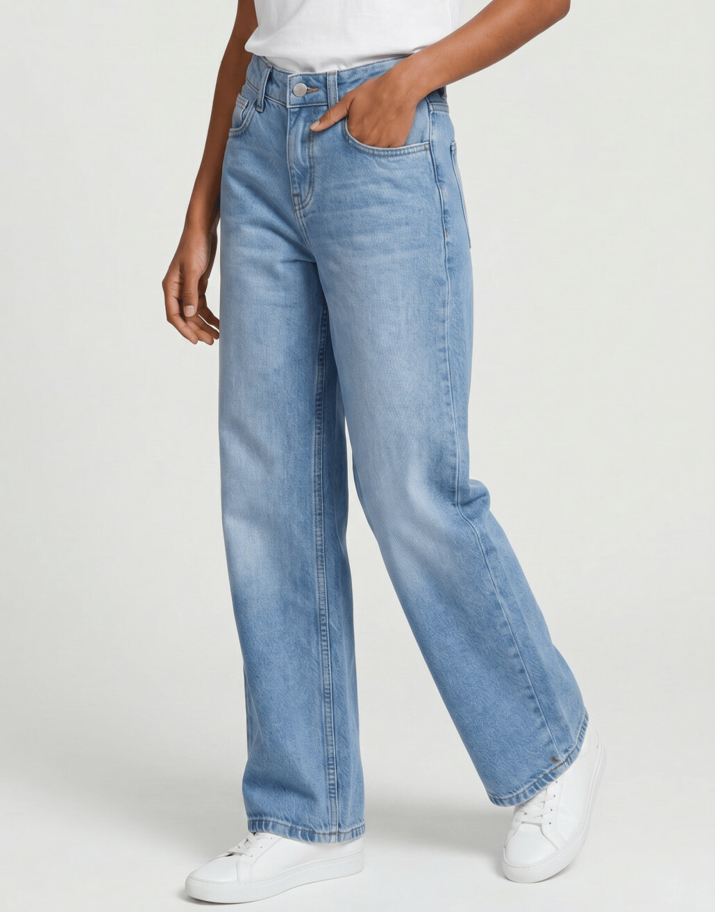 SHEIN NIEBIESKIE SPODNIE JEANS PROSTE NOGAWKI