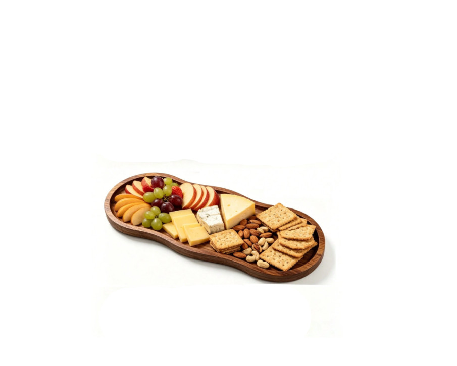 SHEIN DREWNIANA TACA DO SERWOWANIA 1SZT S07__29X10,5CM