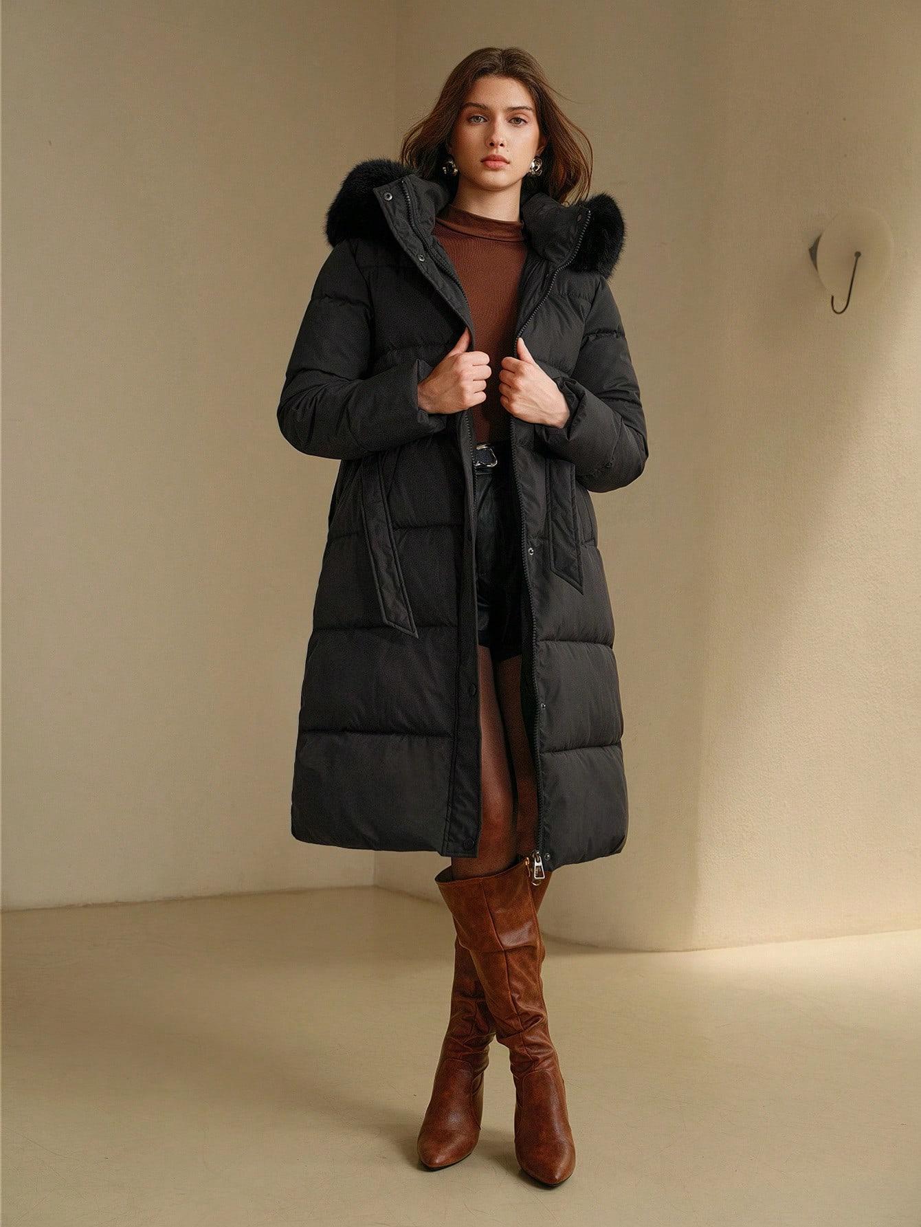 SHEIN CZARNA PIKOWANA KURTKA ZAMEK W01__M