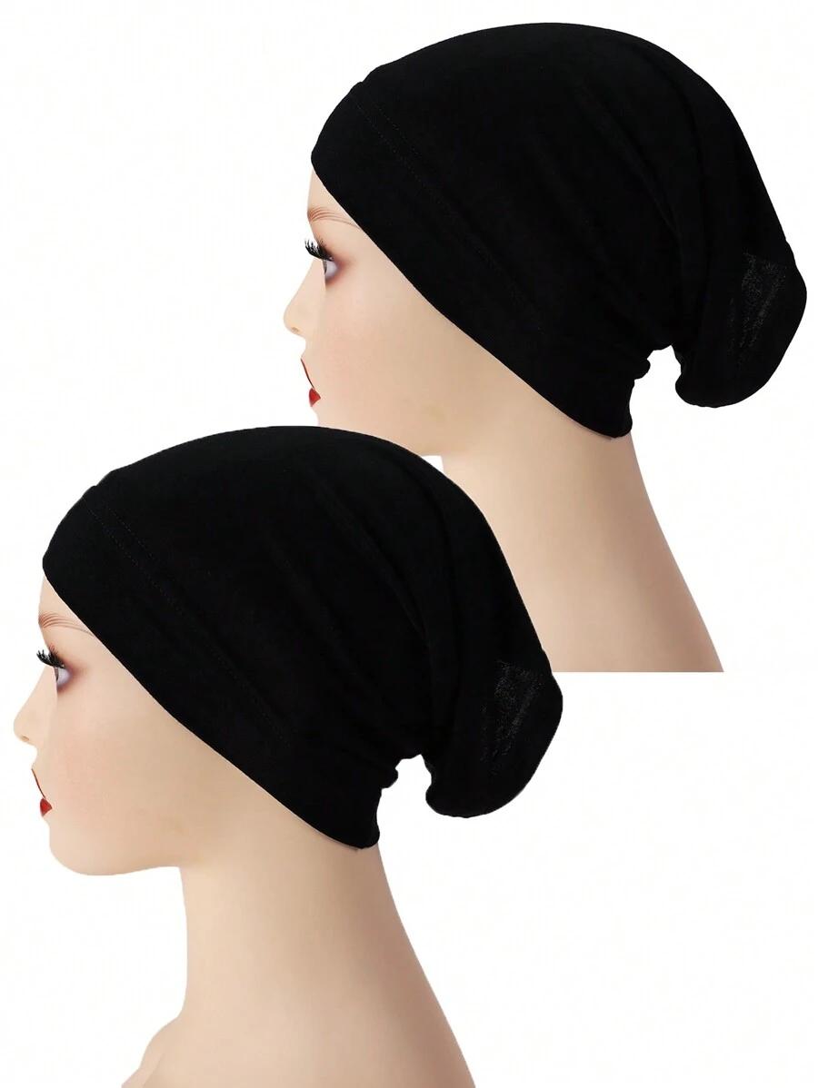SHEIN CZARNY CZEPEK NA GŁOWĘ 2-PACK S07