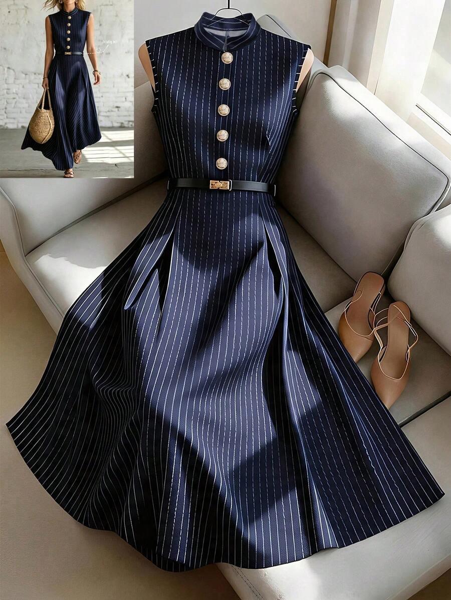SHEIN GRANATOWA MAXI SUKIENKA PASKI S09__L