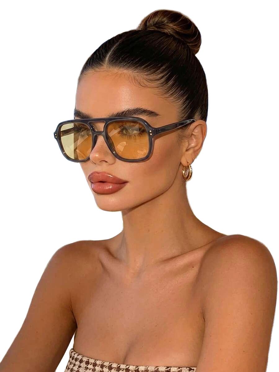 SHEIN OKULARY PRZECIWSŁONECZNE CZARNE OPRAWKI S07