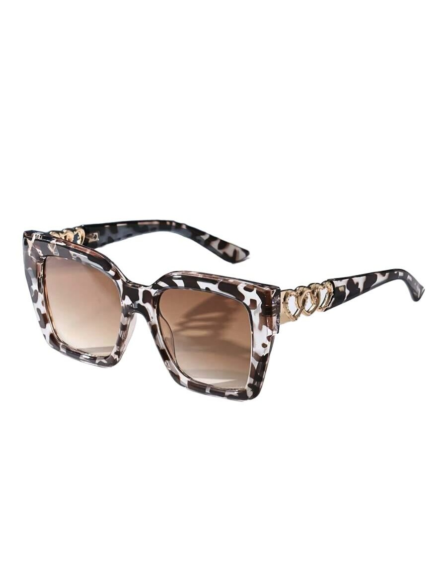 SHEIN OKULARY PRZECIWSŁONECZNE ANIMAL PRINT S07