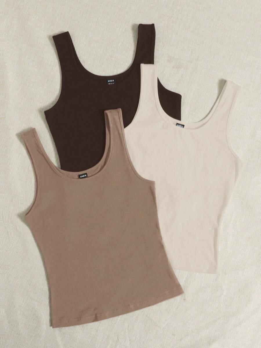 SHEIN TOP NA RAMIĄCZKACH 2 PACK S06__L