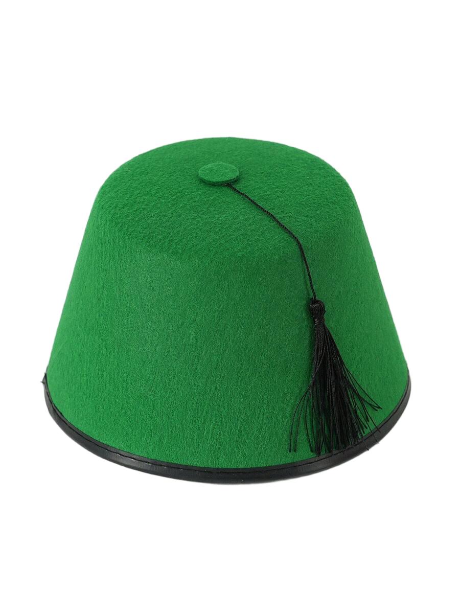 SHEIN ZIELONA CZAPKA FEZ S07__