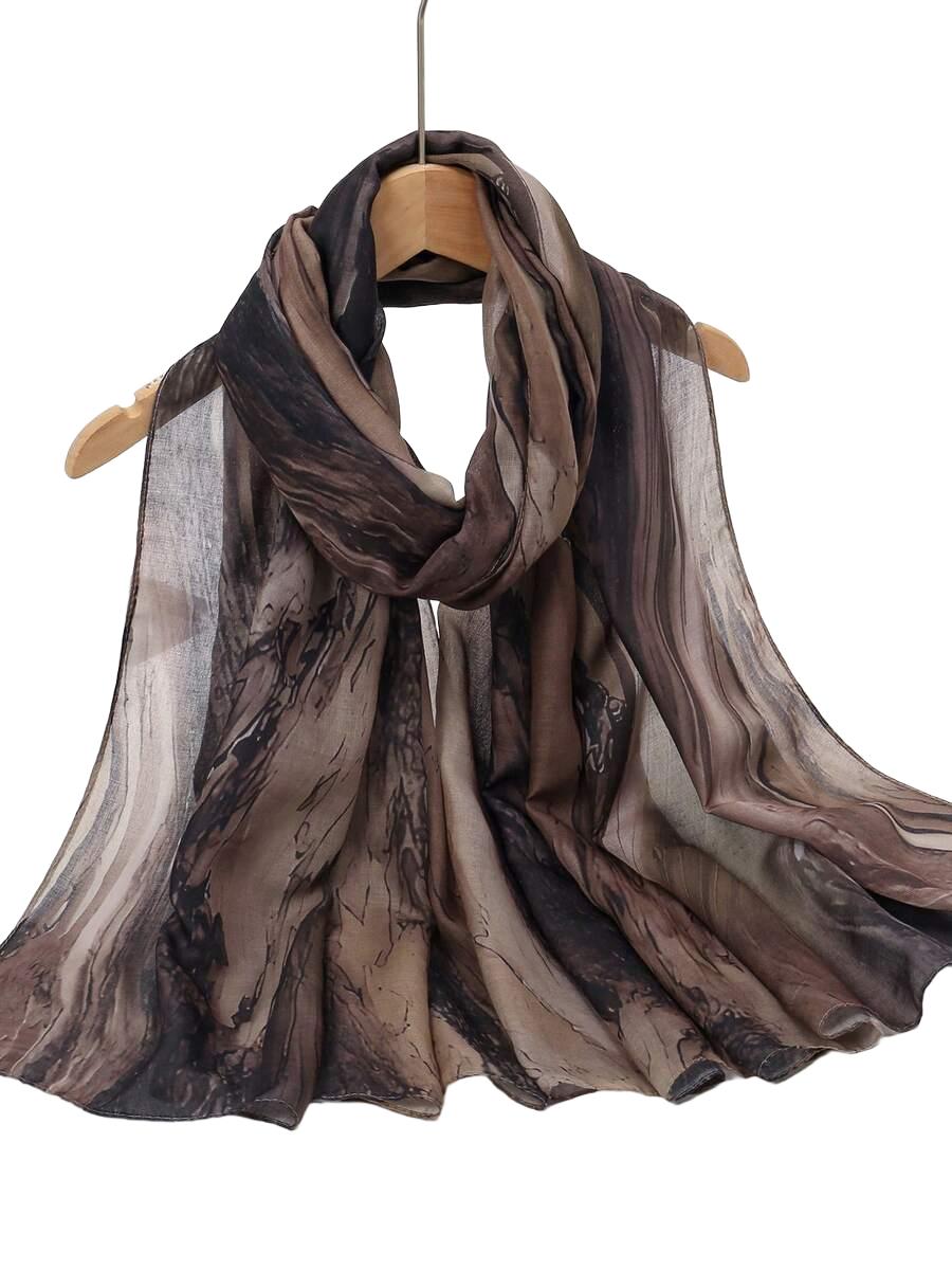 SHEIN BRĄZOWA CHUSTA CASUAL S07