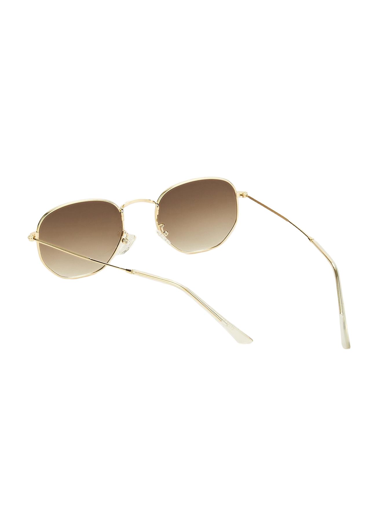 SHEIN ZŁOTE OKULARY PRZECIWSŁONECZNE S07