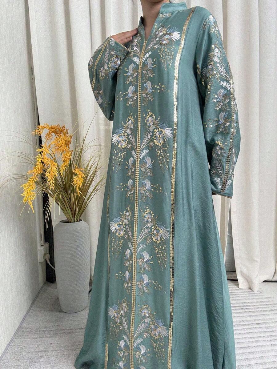SHEIN ZIELONA MAXI SUKIENKA S06__XXL