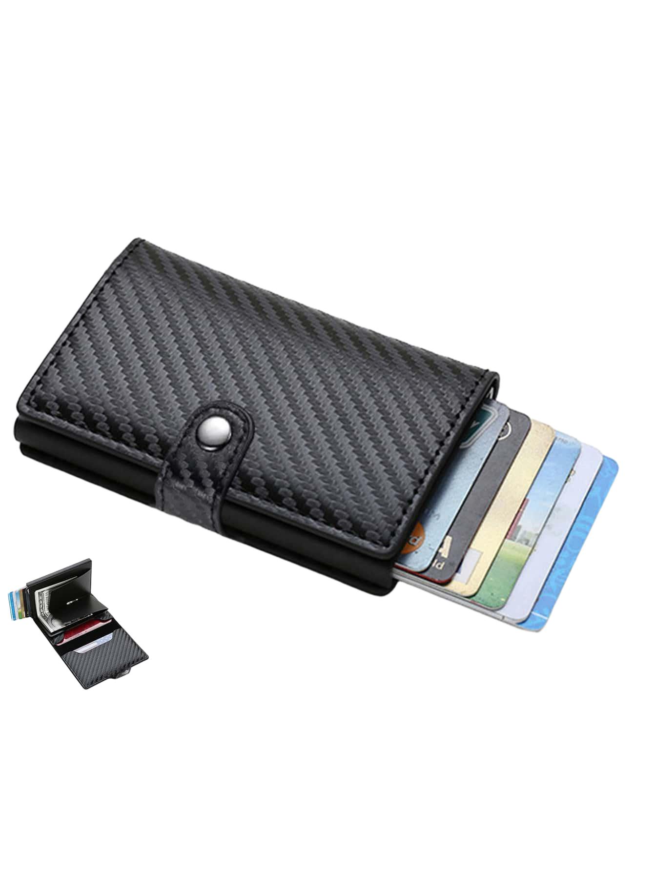 SHEIN CZARNE ETUI NA KARTY S07__6X9,5CM