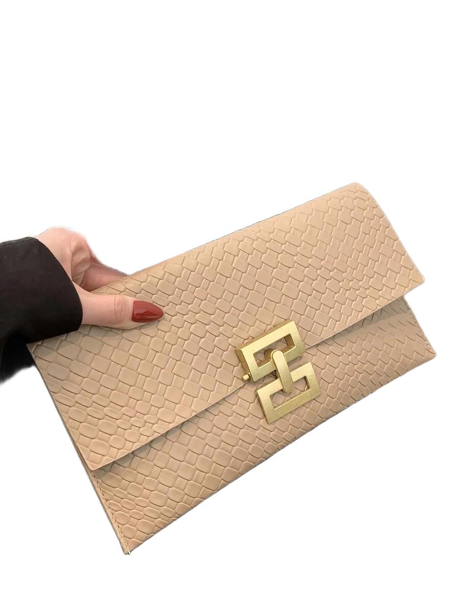 SHEIN BEŻOWA TOREBKA KOPERTÓWKA S07__29X16CM