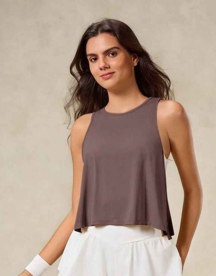 SHEIN BRĄZOWY TOP SPORTOWY S06__S