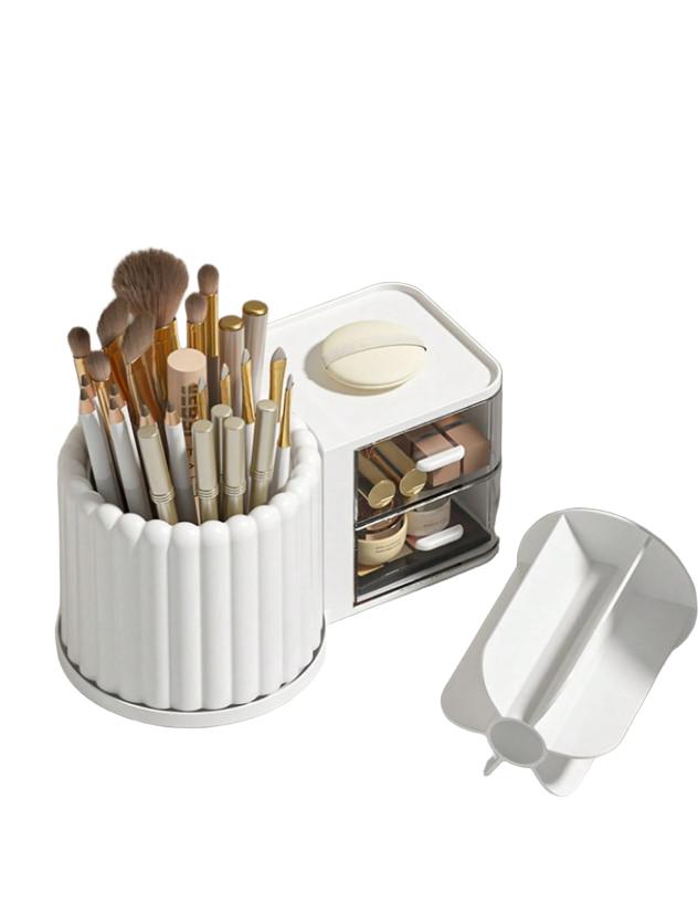 SHEIN BIAŁY ORGANIZER NA BIURKO S07__10X13X23,5CM