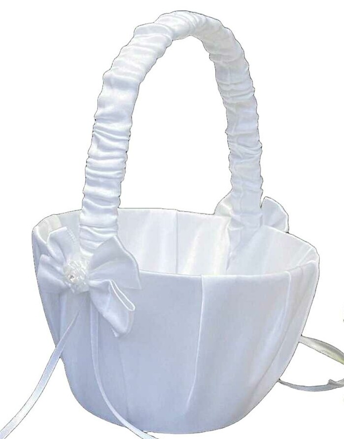 SHEIN BIAŁY KOSZYK ŚLUBNY S07__20X13CM