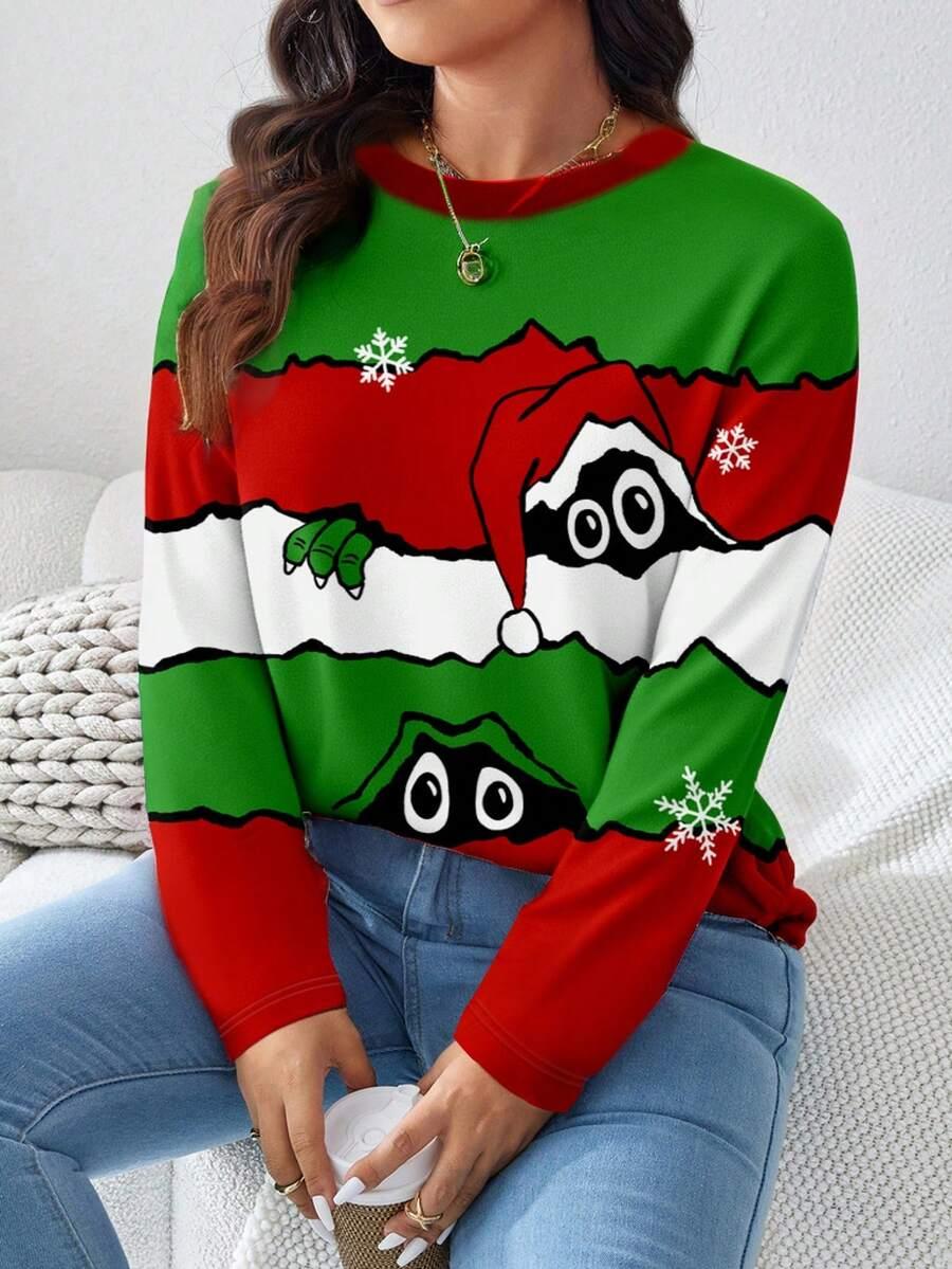 SHEIN BLUZKA MOTYW ŚWIĄTECZNY BDD__48