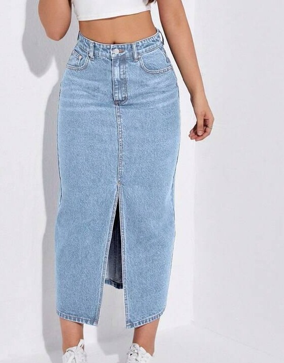SHEIN NIEBIESKA SPÓDNICA JEANS S06__M