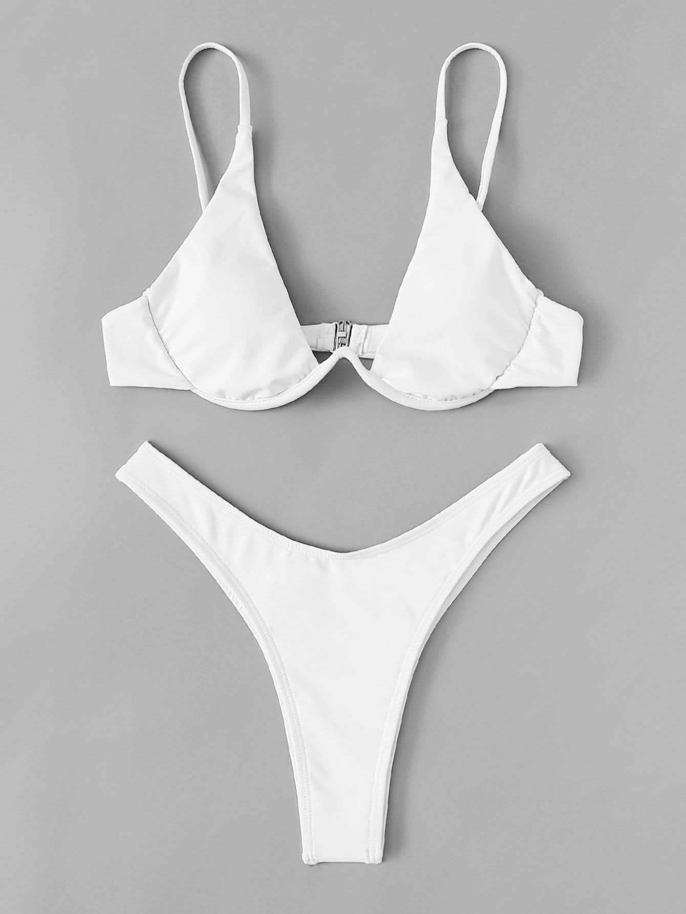 SHEIN STRÓJ KĄPIELOWY DWUCZĘŚCIOWY S09__L