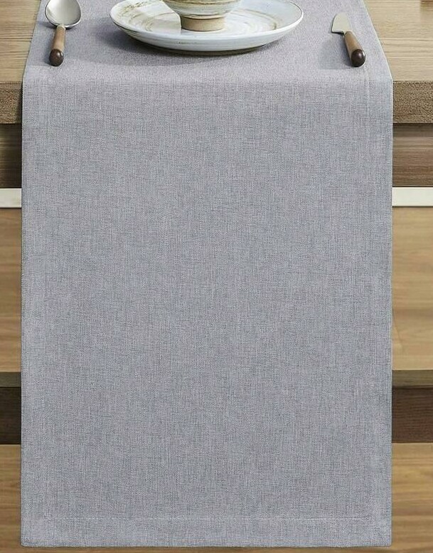 SHEIN SZARY BIEŻNIK NA STÓŁ S07__30X180CM