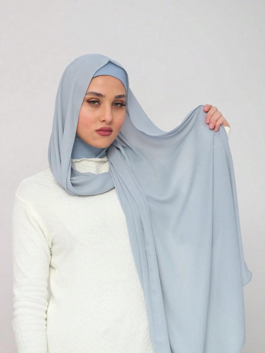 SHEIN NIEBIESKA CHUSTA NA GŁOWĘ S07