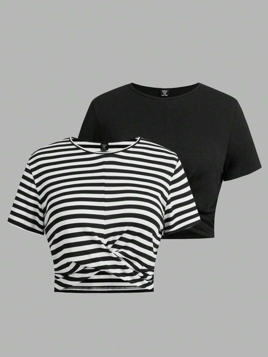 SHEIN KRÓTKI T-SHIRT 2-PACK S06__48