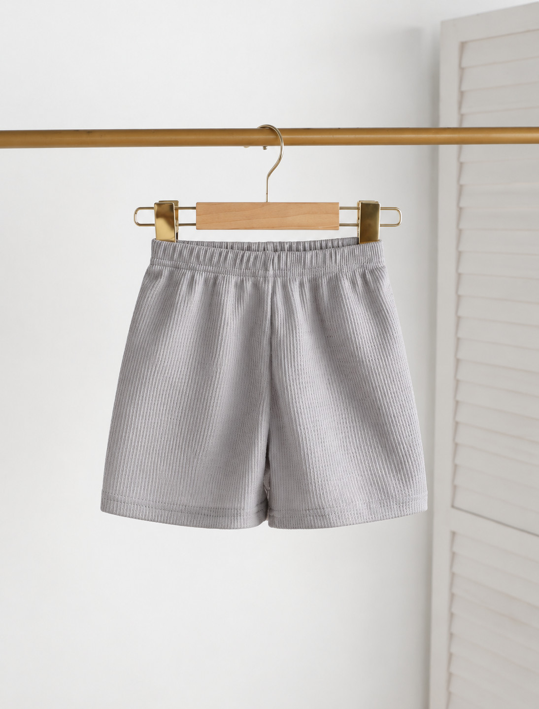SHEIN SZARE SPODENKI Z GUMKĄ W PASIE S06__92-98