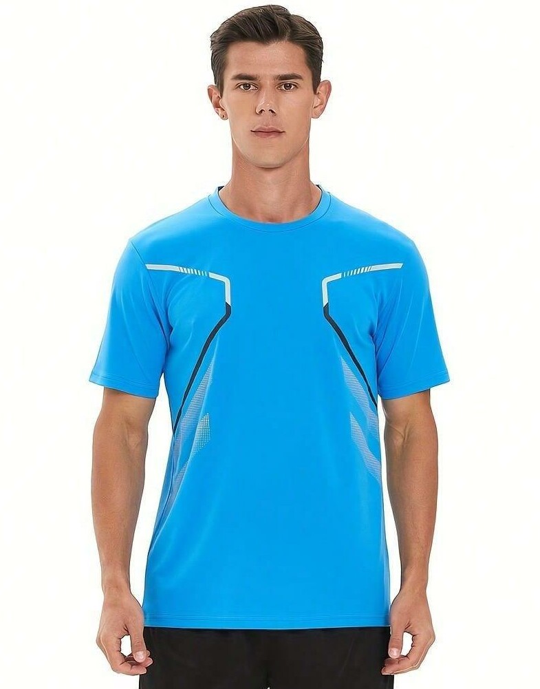 SHEIN NIEBIESKA KOSZULKA SPORTOWA S06__L