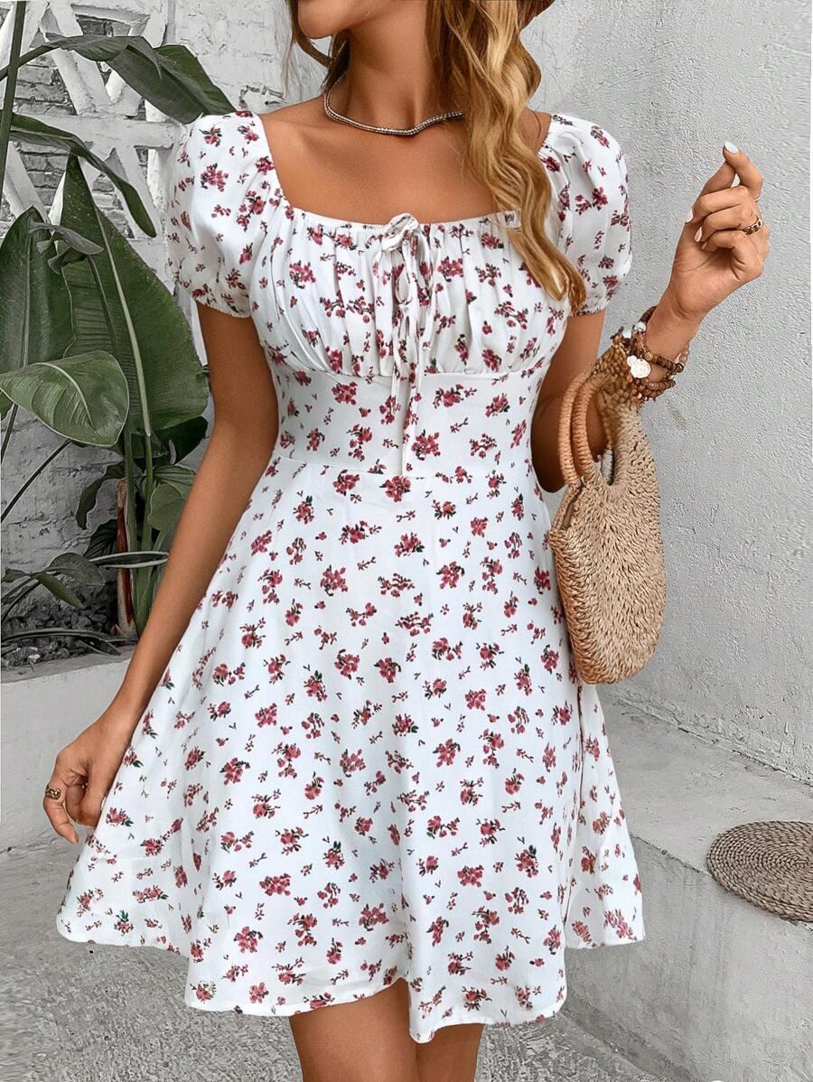 SHEIN MINI SUKIENKA KWIATY S06__L