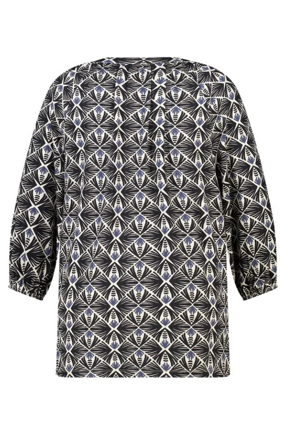 MS MODE BLUZKA V-NECK PRINT PK01__XXL